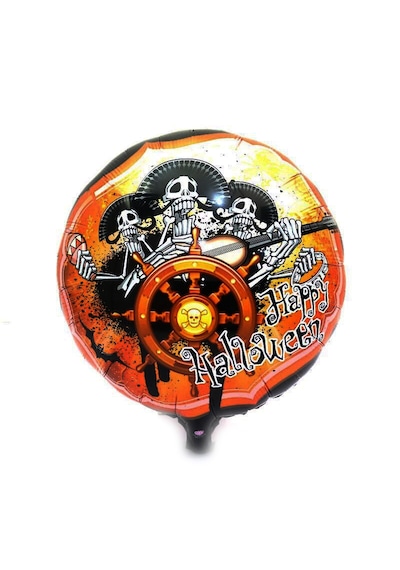 Kuru Kafalı Korsanlar Halloween Şekilli Folyo Balon 45 Cm 5264 256