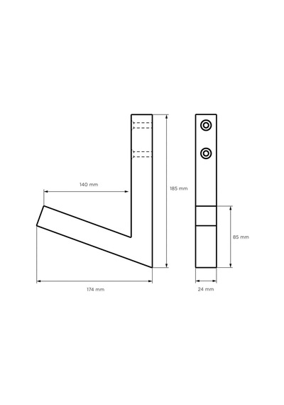 Ahşap Eğimli Yoga Mat Askıları, Yoga Mat Tutucu, Pilates Mat Duvar Tutucu, Duvara Monte Yoga Mat