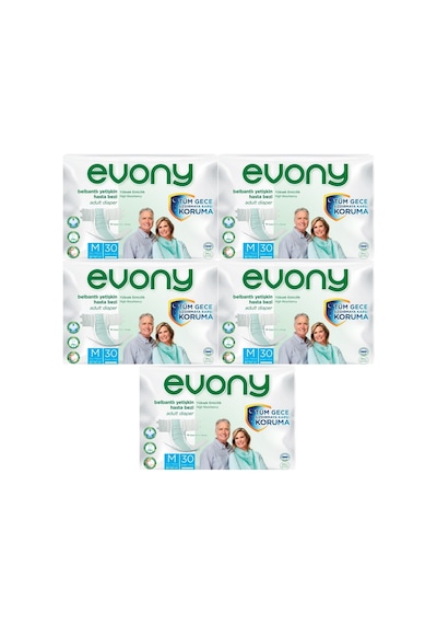 Evony Hasta Bezi Yetişkin Bel Bantlı Tekstil Yüzey M-Orta Boy 150 Adet
