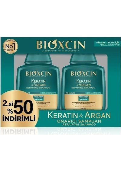 Bioxcin Keratin Argan Şampuan 2 x 300 ML