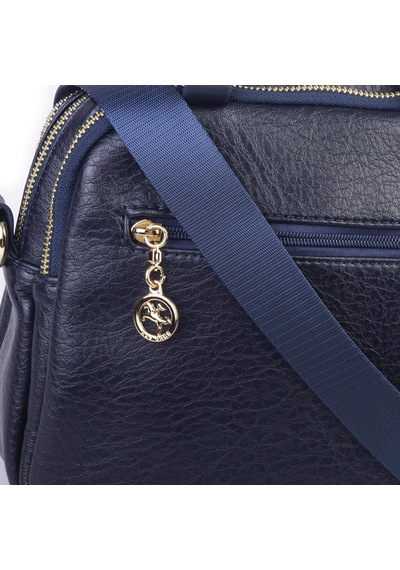 Nas Bag Kadın Çok Gözlü El Omuz Ve Çapraz Çantası 25x20 Cm Lacivert Victoria Laci