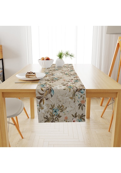 Adawall Colorful Leaves And Flowers Runner