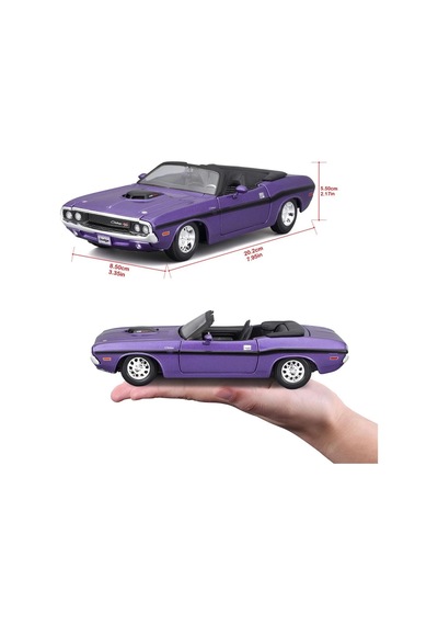 1:24 1970 Dodge Challenger R/t Convertible Model Araba 31264 - Me