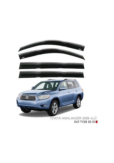 Toyota Uyumlu Highlander Kromlu Cam Rüzgarlığı Niken 2008-2014 Arası