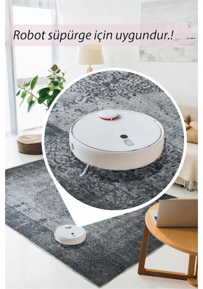 Modern Şönil Vintage Dokuma Taban Dekoratif Halı Kilim Yolluk Dijital Baskı Halı Yıkanabilir