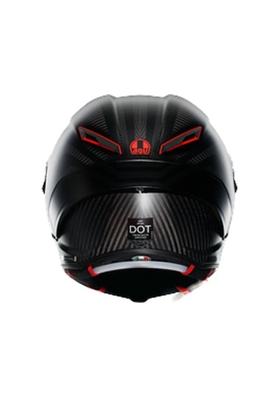 Agv Pista Gp Rr Carbon Motosiklet Kaskı Kırmızı - Siyah