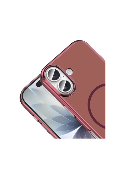 Apple iPhone Uyumlu 17 Kılıf M-safe Şarj Özellikli Zore Lora Pc Kapak - Mürdüm
