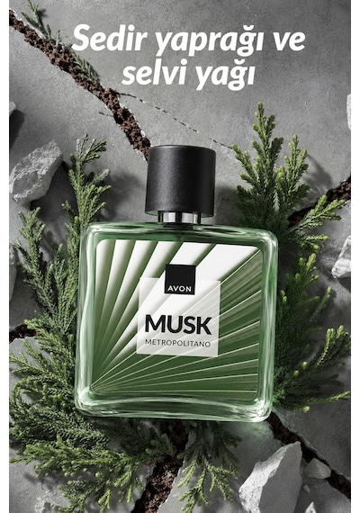 Avon Musk Metropolitano Erkek Parfüm EDT 3 x 75 ML
