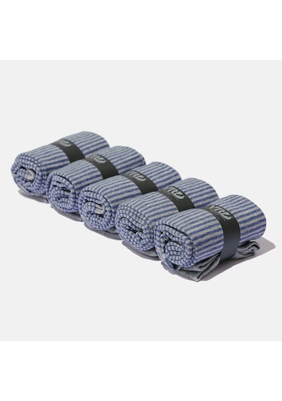 Dikişsiz Bambu Çorap Açık Gri Renk Bambu Çizgi Detaylı Çember Desenli Erkek Çorap Kutulu 5 Çift Premium Uzun Çorap Soket Çorap Bambu Mix