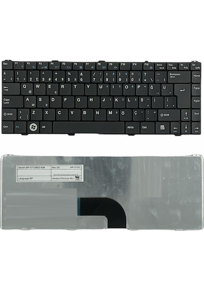 Grundig Gnb 1445 A2 Mt, Gnb1445a2mt Notebook Klavyesi, Laptop Tuş Takımı Siyah Tr Pk15078211