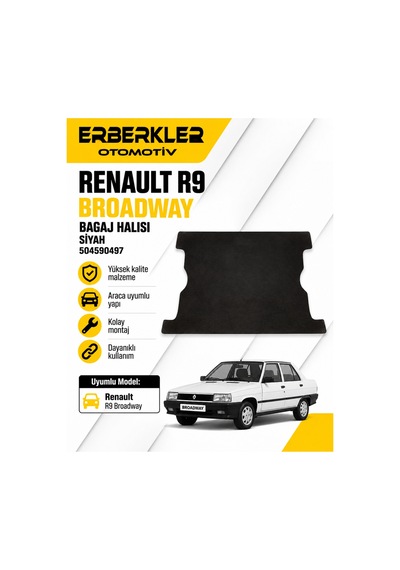 Renault R9 Broadway Bagaj Halisi Siyah 504590497 - Erb1140