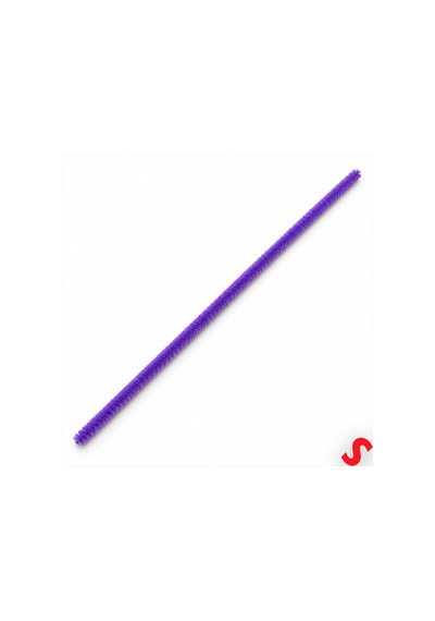 Şönil Çubuk 8 Mm Kalınlık 30 Cm Uzunluk, 100 Adet - Mor