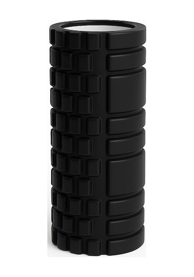 Sunyoga Foam Roller Masaj Rulosu Yoga, Pilates, Fitness Ve Fizyoterapi İçin Eva Köpük Masaj Aleti 33x14 Cm Siyah