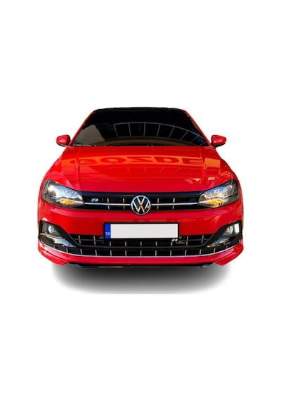 Vw Polo Mk6 Abt Ön Ek Plastik Siyah Karlık-ön-ek-bodykit 2018 2019 2020 2021 Makyajsız Kasa