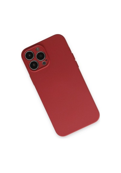 Apple iPhone Uyumlu 13 Pro Kılıf Nano İçi Kadife Silikon - Kiremit Ym327927