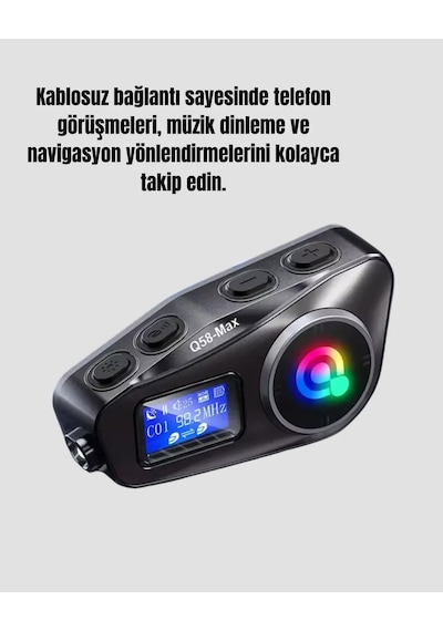 Ip65 Suya Dayanıklı Kask Bluetooth Kulaklık Lcd Ekranlı 73472108