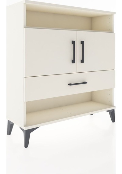 Arges Şifonyer 3 Raflı Tek Çekmeceli 2 Kapaklı 88x30x96 Aytaşı-aytaşı Aytası