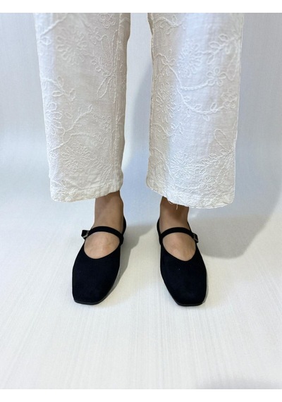 Aska Shoes Shoes Günlük Tokalı Babet 2025aska004 Siyah
