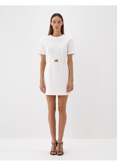 Xint Ekru Regular Fit Pamuklu Elbise 286226