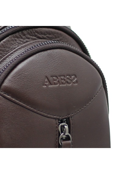 Abess Lüks Hakiki Dana Derisi Siyah Body Bag - Çapraz Askılı Göğüs Ve Sırt Çantası Kahverengi