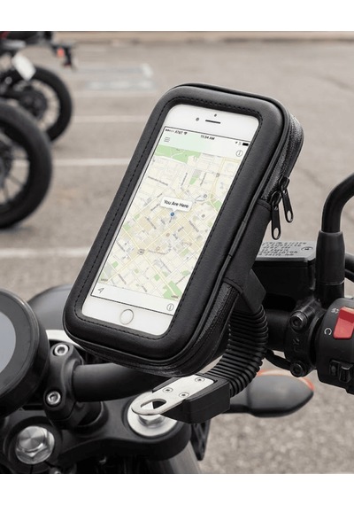 Motosiklet Telefon Tutucu Su Geçirmez Dokunmatik Ekranlı Gidon Uyumlu 0