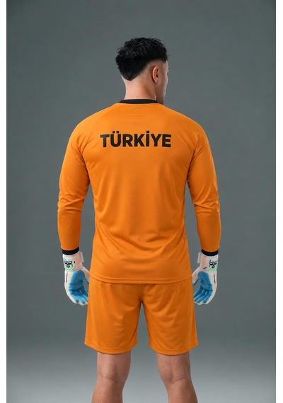 Hummel Royal Milli Takım Kaleci Forma Takımı Neon Turuncu