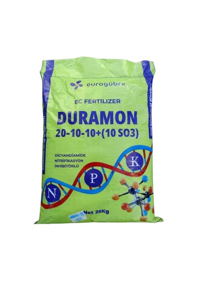 Duramon 20-10-10 +10 So3 Npk İnhibitörlü Yeşil - Akıllı Gübre 25 Kg 25 KG