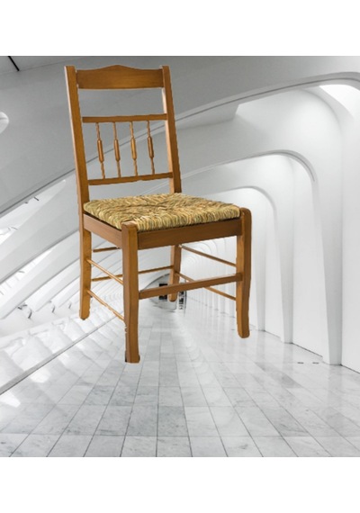 Bengimobilya Zus583 Hasırlı Göbekli Çıtalı Sağlam Sandalye Kayın Torna Iskelet
