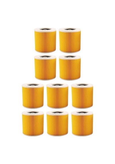Karcher K 2301 Uyumlu Süpürge Silindirik Filtresi 10 Adet Genel