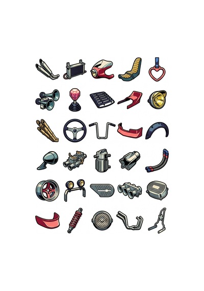 30 Adet Japon Sokak Motoru Sticker Seti - Laptop Kask Ve Kaykay Etiketleri Çok Renkli