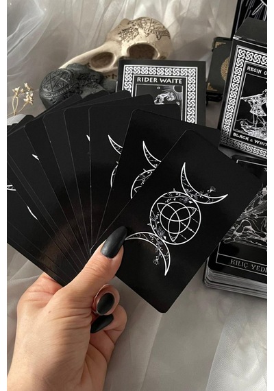 Tarot Kartlartı Destesi Black & White