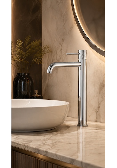 Iconıc Çanak Tipi Lavabo Bataryası Krom Vm-1511