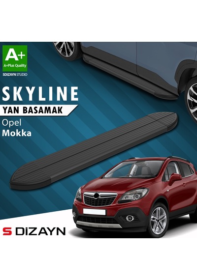 S-dizayn Opel Mokka Skyline Siyah Yan Basamak 163 Cm 2012-2019 A+ Kalite