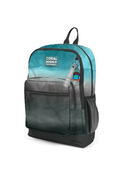 Coral High Kids Turkuaz Gri Batik Okul Sırt Çantası 23768