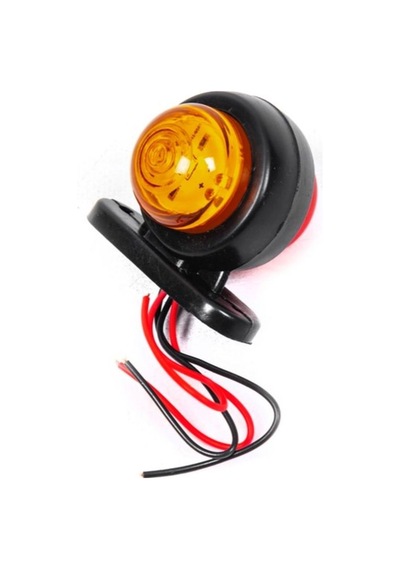 Ahmet Otomotiv Mini Takoz Tek Ledli Sarı-kırmızı Renk 12v-24v