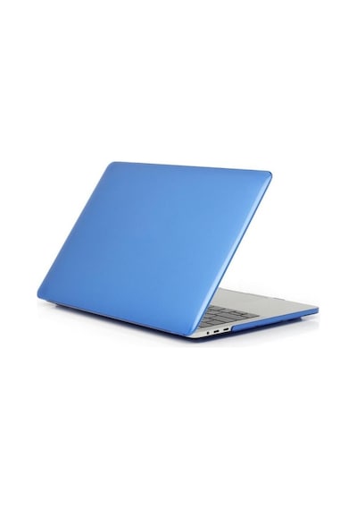 Apple Uyumlu MacBook Pro 13 Pro M1 A2338 A1706 Kristal Şeffaf Kılıf Mavi