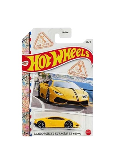 Hot Wheels Silver Series Lamborghini Huracán Lp 610-4 - Süper Spor / Dünya Damgaları Hfw39 Sarı 1/ Çok Renkli