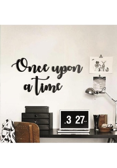 Once Upon A Time Duvar Süsü Duvar Yazısı Dekoratif Ahşap Duvar Sü