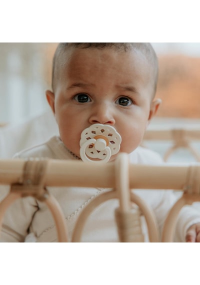 Bibs Boheme Kauçuk Emzik I Ivory I 0-6 Ay Gülkurusu