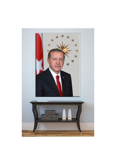 Mgi Design Recep Tayyip Erdoğan Kanvas Tablo, Çok Renkli, 80x120 Cm