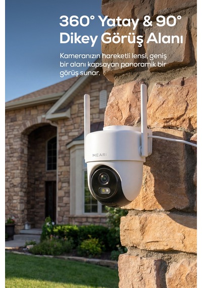 S2 Plus Dış Mekan Kablosuz Wi-fi Ptz Akıllı Güvenlik Kamerası 2,5k, 4mp, Gece Görüşü, Çift Yönlü S
