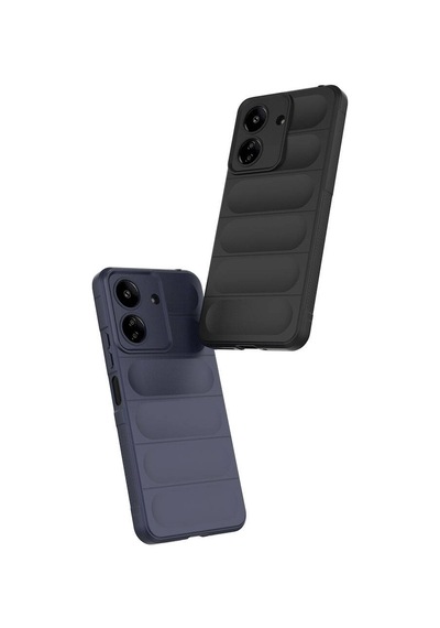 Xiaomi Poco C65 Kılıf Kamera Korumalı Esnek Silikon Parmak Şeritli Pazarplus Kırmızı