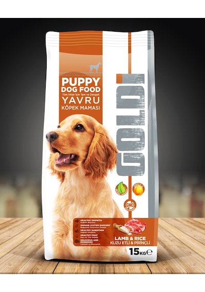 Goldi Puppy Kuzu Etli Prinçli Yavru Köpek Maması 15 KG