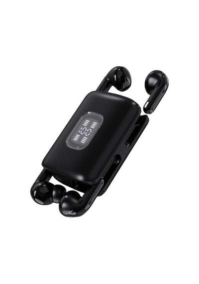 K02 Ultra Uzun Pil Ömrü Yüksek Kaliteli Çifft Bluetooth Oyuncu Kulaklığı Su Geçirmez Siyah