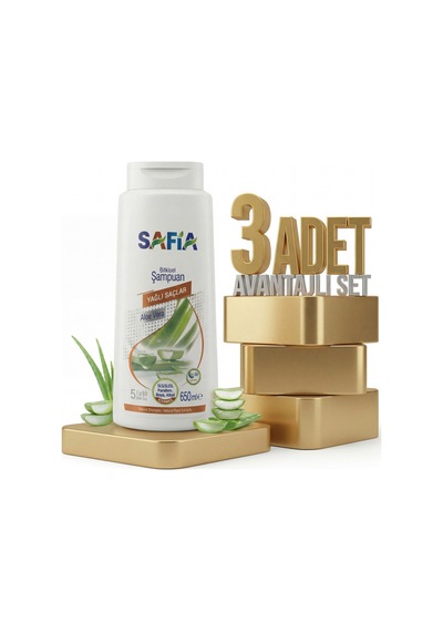 Safia Yağlı Saçlar Şampuan 3x650 Ml