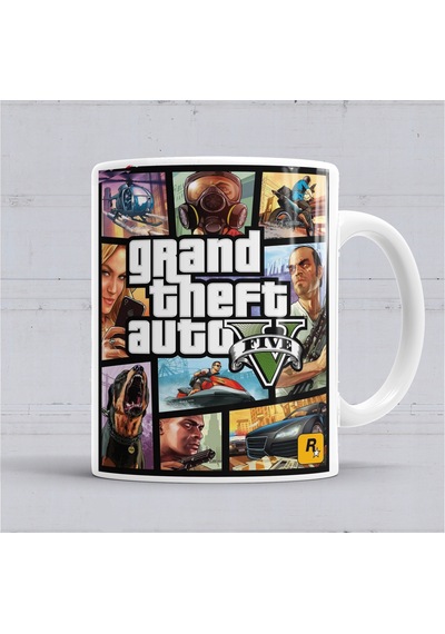 Grand Theft Auto 5 Gta V Kupa Bardak Porselen Karışık