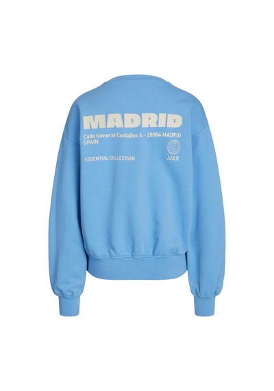 Jjxx Jxjada Soft Loose Ls Kadın Sweatshırt Swt Sn Silver Lake Blue