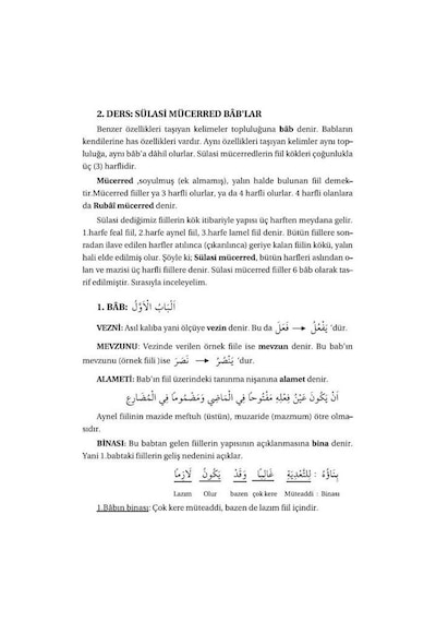 Medrese Usulü Geniş İzahlı Sarf Ve Nahiv 2 - Bina, Emsile, Mak...