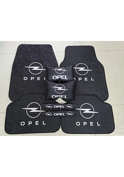 Opel Kaymaz Taban Dekoratif Oto Paspas Ve 2 Yastik 2 Kemer Araç Uygun