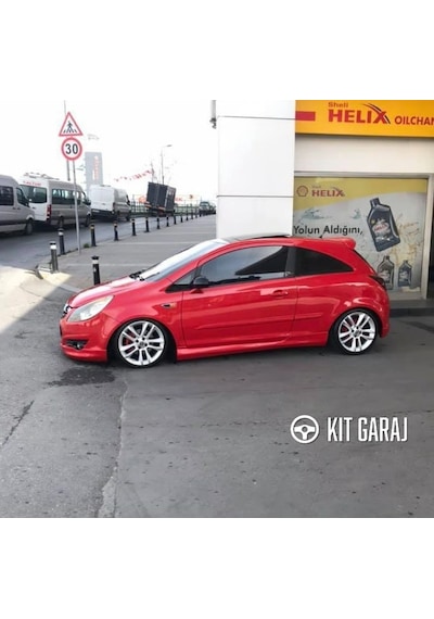 Kit Garaj Opel Corsa Yan Marşpiyel Plastik Boyasız